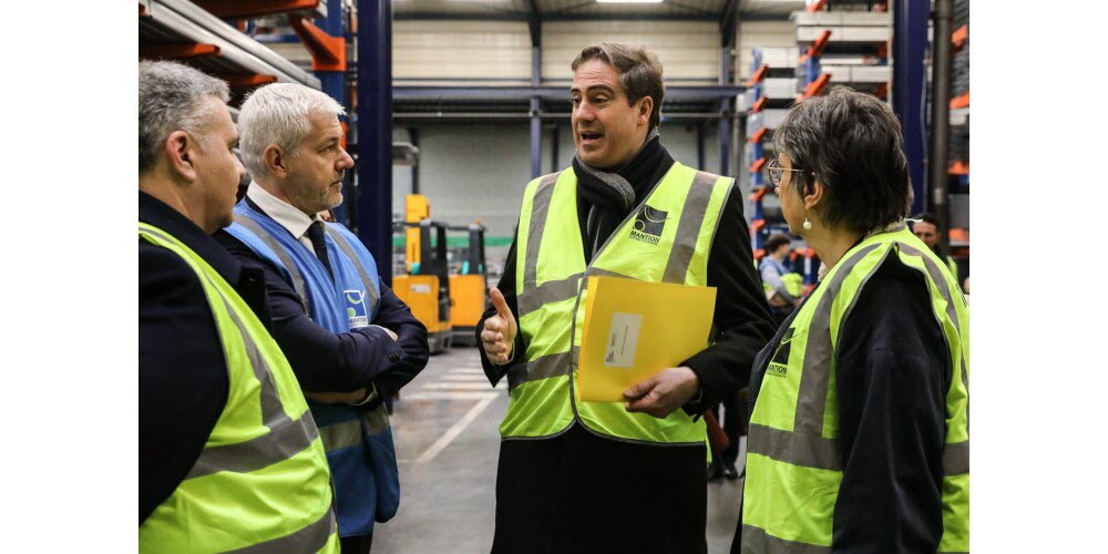 Mister Olivier Becht, Minister delegated visits Mantion